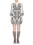 Main View - Click To Enlarge - ALICE & OLIVIA - 'Lowell' embroidery tunic dress