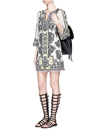 Figure View - Click To Enlarge - ALICE & OLIVIA - 'Lowell' embroidery tunic dress