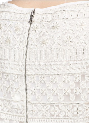 Detail View - Click To Enlarge - ALICE & OLIVIA - 'Amal' beaded floral embroidery tank top