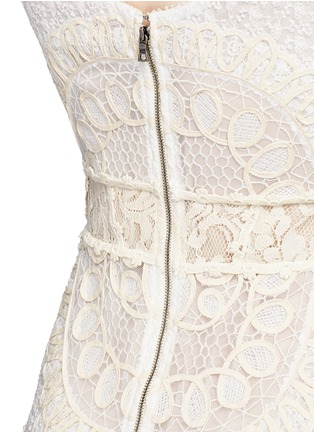 Detail View - Click To Enlarge - ALICE & OLIVIA - 'Kimberley' embroidery tulle tank maxi dress