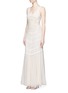 Figure View - Click To Enlarge - ALICE & OLIVIA - 'Kimberley' embroidery tulle tank maxi dress