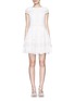 Main View - Click To Enlarge - ALICE & OLIVIA - 'Imani' geometric floral lace dress
