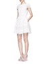 Figure View - Click To Enlarge - ALICE & OLIVIA - 'Imani' geometric floral lace dress