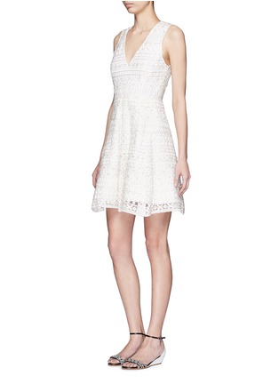 Figure View - Click To Enlarge - ALICE & OLIVIA - 'Reba' beaded embroidery flare dress