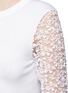 Detail View - Click To Enlarge - ALICE & OLIVIA - 'Iyanna' floral lace sleeve cardigan