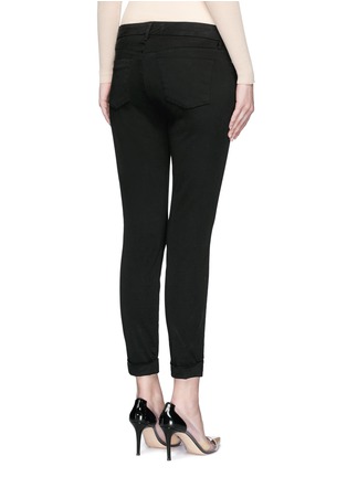Back View - Click To Enlarge - J BRAND - 'Anja' luxe sateen cropped pants