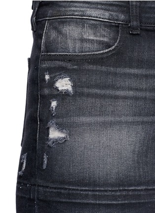 Detail View - Click To Enlarge - J BRAND - 'Leila' distressed denin skirt