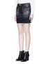 Front View - Click To Enlarge - J BRAND - 'Leila' distressed denin skirt