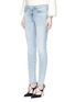 Front View - Click To Enlarge - J BRAND - 'Mid Rise Skinny' sandblasted jeans