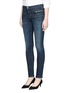 Front View - Click To Enlarge - J BRAND - 'Emma' zip pocket super skinny denim pants