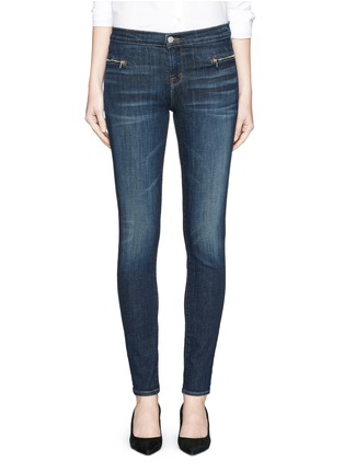 Main View - Click To Enlarge - J BRAND - 'Emma' zip pocket super skinny denim pants