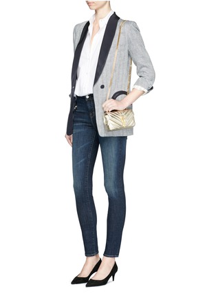Figure View - Click To Enlarge - J BRAND - 'Emma' zip pocket super skinny denim pants
