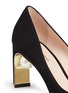 Detail View - Click To Enlarge - NICHOLAS KIRKWOOD - 'Maeva' faux pearl heel suede pumps