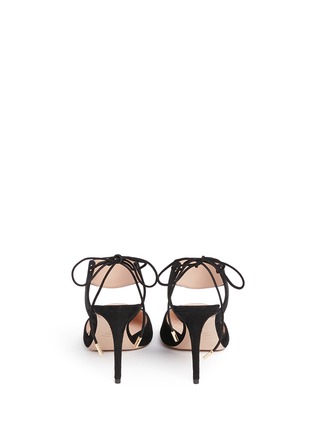 Back View - Click To Enlarge - NICHOLAS KIRKWOOD - 'Leda' cutout vamp suede pumps