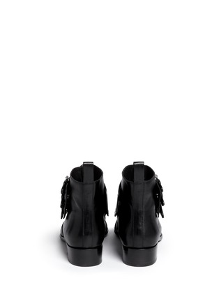 Back View - Click To Enlarge - TABITHA SIMMONS - 'Early' buckle zip leather ankle boots