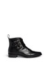 Main View - Click To Enlarge - TABITHA SIMMONS - 'Early' buckle zip leather ankle boots