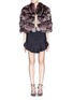 Figure View - Click To Enlarge - HOCKLEY - 'Joan' patchwork fox fur cropped jacket