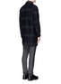 Back View - Click To Enlarge - WHITE MOUNTAINEERING - Glen plaid wool blend coat