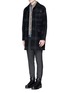 Figure View - Click To Enlarge - WHITE MOUNTAINEERING - Glen plaid wool blend coat