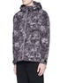 Front View - Click To Enlarge - WHITE MOUNTAINEERING - Owl camouflage print windbreaker jacket