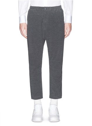Main View - Click To Enlarge - WHITE MOUNTAINEERING - Drawstring waist cotton blend pants