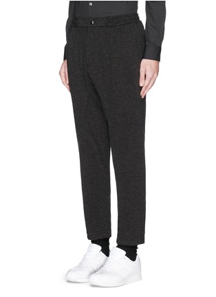 Front View - Click To Enlarge - WHITE MOUNTAINEERING - Drawstring waist drop crotch pants