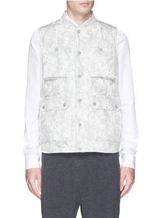 Main View - Click To Enlarge - WHITE MOUNTAINEERING - Camouflage print puffer vest
