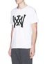 Front View - Click To Enlarge - WHITE MOUNTAINEERING - Logo print cotton jersey T-shirt