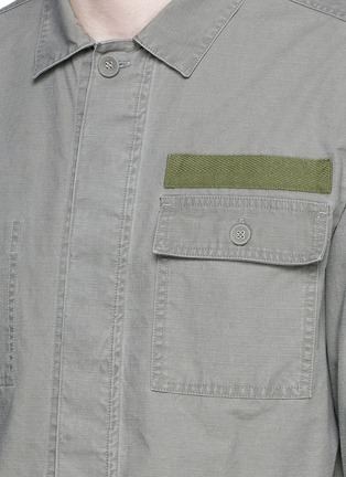Detail View - Click To Enlarge - WHITE MOUNTAINEERING - Cotton ripstop shirt