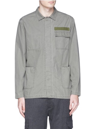 Main View - Click To Enlarge - WHITE MOUNTAINEERING - Cotton ripstop shirt