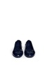 Figure View - Click To Enlarge - TORY BURCH - 'Travel' logo crinkled patent leather ballet flats