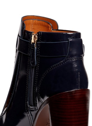 Detail View - Click To Enlarge - TORY BURCH - 'Hyde' kiltie flap leather boots