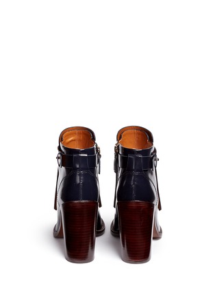 Back View - Click To Enlarge - TORY BURCH - 'Hyde' kiltie flap leather boots