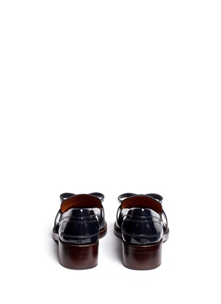 Back View - Click To Enlarge - TORY BURCH - 'Hyde' tassel bow leather loafers