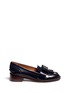 Main View - Click To Enlarge - TORY BURCH - 'Hyde' tassel bow leather loafers