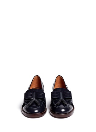 Figure View - Click To Enlarge - TORY BURCH - 'Hyde' tassel bow leather loafers