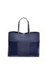 Main View - Click To Enlarge - TORY BURCH - 'Block-T' large suede leather patchwork tote