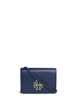 Main View - Click To Enlarge - TORY BURCH - 'Britten' pebbled leather crossbody bag