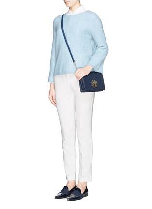 Figure View - Click To Enlarge - TORY BURCH - 'Britten' pebbled leather crossbody bag