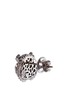Detail View - Click To Enlarge - SALLY SOHN - Diamond tsavorite 18k gold owl earrings