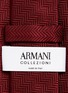 Detail View - Click To Enlarge - ARMANI COLLEZIONI - Chevron jacquard silk tie