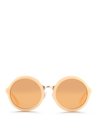 Main View - Click To Enlarge - 3.1 PHILLIP LIM - Stainless steel rim acetate sunglasses