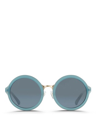 Main View - Click To Enlarge - 3.1 PHILLIP LIM - x Linda Farrow stainless steel rim frosted sunglasses