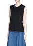 Front View - Click To Enlarge - THAKOON - Beaded collar sleeveless jersey top
