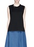 Main View - Click To Enlarge - THAKOON - Beaded collar sleeveless jersey top