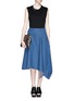 Figure View - Click To Enlarge - THAKOON - Beaded collar sleeveless jersey top