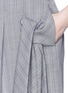 Detail View - Click To Enlarge - THAKOON - Drape front cropped pants