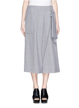 Main View - Click To Enlarge - THAKOON - Drape front cropped pants