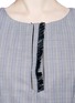 Detail View - Click To Enlarge - THAKOON - Diamond lapel wool-silk tunic dress