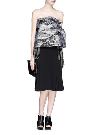 Figure View - Click To Enlarge - THAKOON - Abstract print silk jacquard top